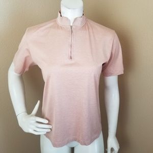ASTRA Classic Blush Short Sleeved Shirt Top~Size M